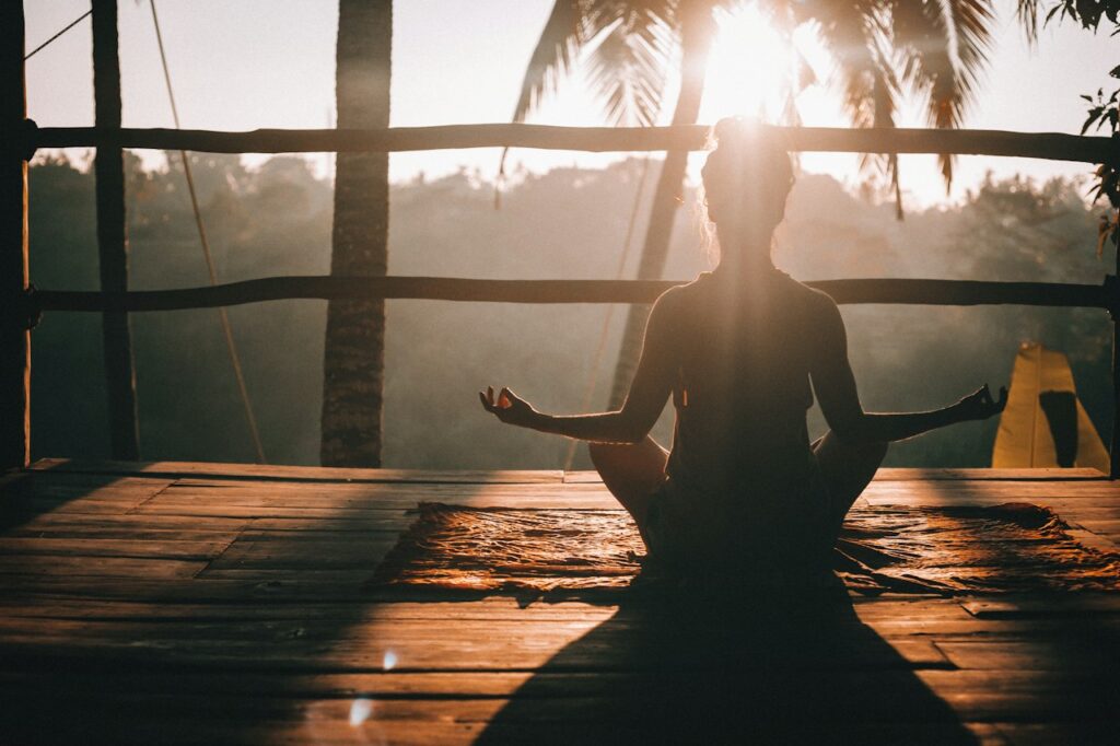 Meditation im Abendlicht